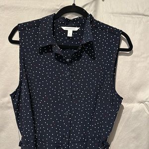Popsugar button down dress Navy L